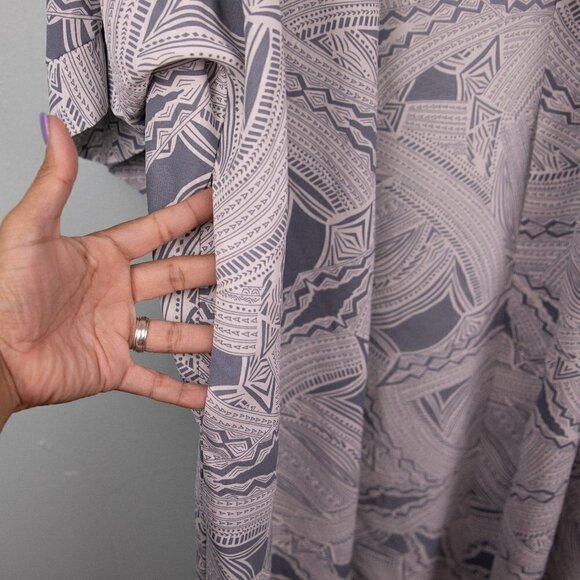 Entro abstract print open long duster-L - Picture 3 of 6